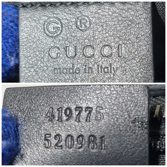 Authentic GG Microguccissima Leather Toiletry Case Black 419775 - Picture 5 of 16